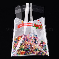 Sacs de cellophane rectangle OPP pour Noël&nbsp;OPC-L001-28