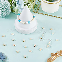 1000 шт. непрозрачные акриловые бусины с эффектом кракле&nbsp;OACR-SC0002-24