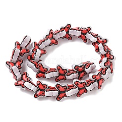 Прозрачные стеклянные эмалевые бусины&nbsp;LAMP-C023-03E