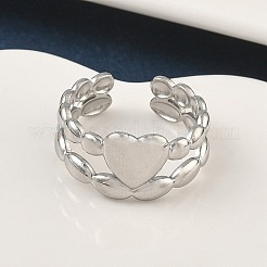 Кольца-манжеты из нержавеющей стали 304 для женщин RJEW-A079-05A-P