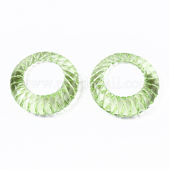 Прозрачные акриловые кольца на палец RJEW-T010-05D