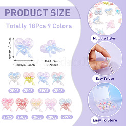 Cabochon in resina 18 pz 9 colori&nbsp;MRMJ-TA0001-53