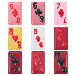 9 шт. двухцветные окрашенные стеклянные бусины&nbsp;LAMP-TA0001-87