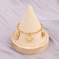 Браслеты с подвесками из нержавеющей стали 304&nbsp;BJEW-D359-06G