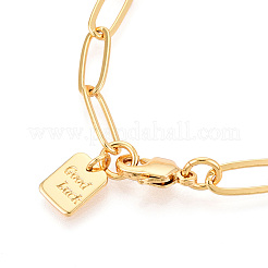 Браслеты-цепочки из латуни для женщин&nbsp;BJEW-N032-07A-G