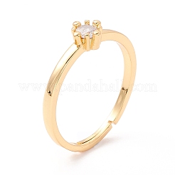 Кольцо со сверкающим кубическим цирконием RJEW-I078-29G-NR