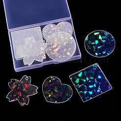 16шт 4 стиля прозрачные акриловые подвески&nbsp;FIND-NB0002-58