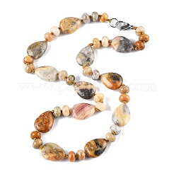 Натуральные сумасшедшие агатовые бисерные ожерелья NJEW-S399-23