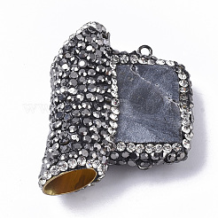 Окрашенные натуральные друзы кварцевые люстры компоненты соединения RB-Q215-010A