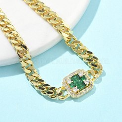 Латунь микро проложить кубические циркониевые браслеты BJEW-S158-05G