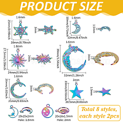 Подвески из сплава 16шт 8 стиля&nbsp;FIND-PH0007-27