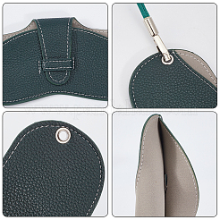 1 Brillenband aus PU-Leder mit Tasche&nbsp;AJEW-CN0002-62E