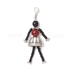 4 шт. подвеска в виде человека из стекла HJEW-TA00361