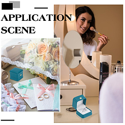 Пластиковые шкатулки для колец&nbsp;OBOX-WH0085-173A