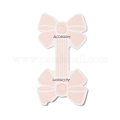 Сложите картонные бумажные карточки с бантом для демонстрации ювелирных изделий для хранения ожерелья и браслета CDIS-A006-06