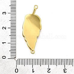 Латунные микропаве прозрачные кубические цирконии эмалированные подвески-листочки для соединения KK-V011-25G-D