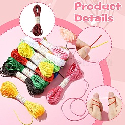 17 пачка ниток мулине из полиэстера 17 цветов OCOR-YW0001-11