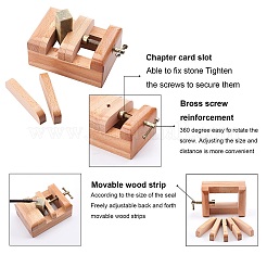Porte-burins en hêtre&nbsp;TOOL-WH0018-78