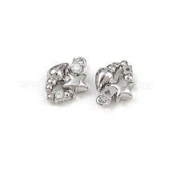 Латунные микро проложить кубического циркония подвески&nbsp;KK-K407-20P