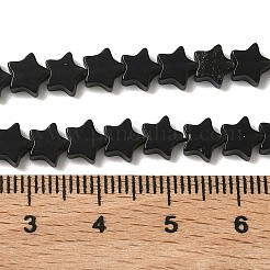 Природные обсидиана бисер нитей&nbsp;G-F817-A04-01