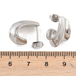 Серьги-гвоздики из хирургической нержавеющей стали 316 EJEW-C160-09P