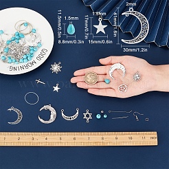 DIY-Set zur Herstellung von Mond- und Stern-Ohrringen&nbsp;DIY-SC0018-38