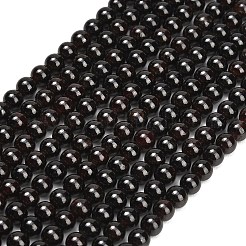 天然石ガーネットビーズ連売り  スムーズなラウンド  5mm  穴：0.8mm  約78個/連  15.35~15.47''（39~39.3センチメートル）&nbsp;GG-CBAADF1-01A