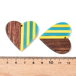 Подвески из эпоксидной смолы и орехового дерева RESI-N039-121V