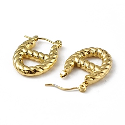 Женские серьги-кольца из нержавеющей стали 304 с ионным покрытием (IP)&nbsp;EJEW-I284-20G