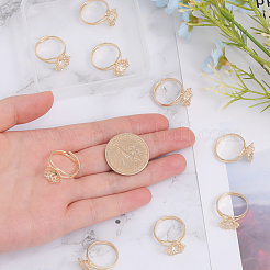 20шт регулируемые латунные кольца для пальцев DIY-CA0005-62