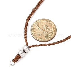 5 шт. вощеный полиэстеровый шнур для изготовления регулируемых ожерелий AJEW-JB01392