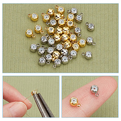 60 шт. 2-цветные латунные трубчатые держатели для стоек KK-AR0003-61