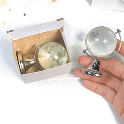 Вращающийся глобус из латуни и стекла с картой&nbsp;PW-WGAE513-01