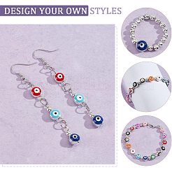 12 цвет сплава эмаль европейские бусины ENAM-NB0001-40G