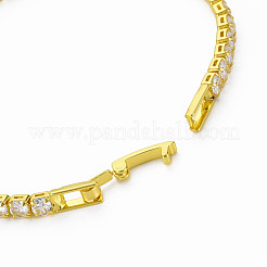 Теннисный браслет из прозрачного кубического циркония BJEW-N241-001C-01LG-NR