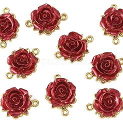 12 шт. соединительные звенья из сплава в форме розы ко Дню святого Валентина&nbsp;FIND-FS0004-87