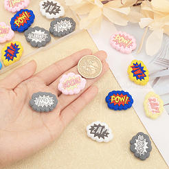 18 шт. 9 стильных облака со словом «пищевой экологически чистый силиконовый фокус» бусины SIL-CA0002-76