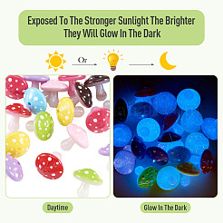20 perle acrylique opaque lumineuse à placage UV&nbsp;OACR-TA0005-13