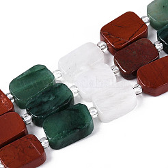 Нити бусин из натурального фуксита G-T144-14A-01