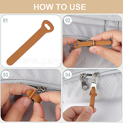 24 шт. 4 цвета искусственной кожи фиксатор молнии сменный для ремонта сумочки для багажа аксессуары&nbsp;DIY-GF0011-62B