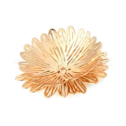 真鍮製ビーズキャップ  花  ゴールドカラー  23.5~24x4.5mm  穴：1mm&nbsp;KK-C167-03B-G