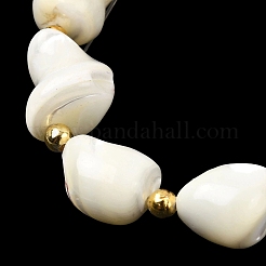 Нити бусин из натуральных трохоидных/трохус ракушек&nbsp;BSHE-A002-07