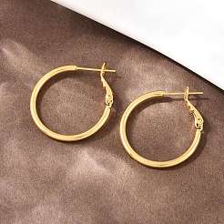 Латунные серьги обруча&nbsp;EJEW-C171-02G