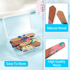 12 шт. подвески из 6-х цветов из смолы и ореха FIND-TA0006-36D