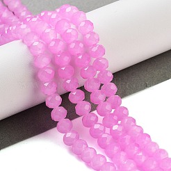 Запекание расписных стеклянных бусин с имитацией нефрита&nbsp;X-DGLA-A034-J6MM-A49