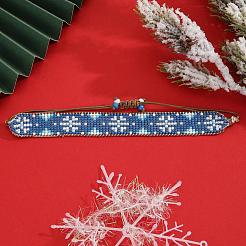 Рождественские стеклянные бусины плетеные браслеты из бисера TD0027