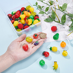 28шт 12 стиля подвески из смолы RESI-ME0001-08