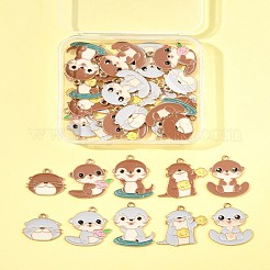 30шт 10 стиля подвески из сплава с эмалью&nbsp;ENAM-FS0002-81