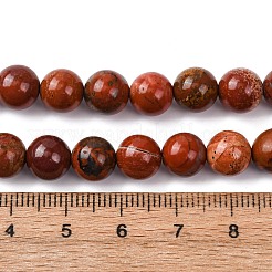 Нити из бисера натуральный красный яшма&nbsp;G-R193-11-8mm