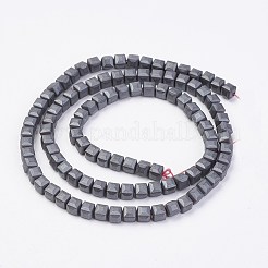 Non magnetici perle ematite sintetico fili&nbsp;G-F396-35-4x4mm